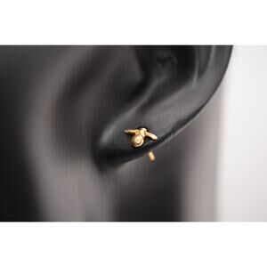 Catherine Weitzman 18K Gold Vermeil Bee Post Earrings